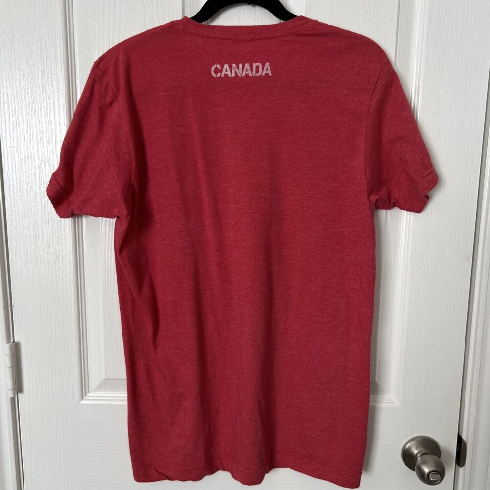 Canada Maple Leaf Tee Shirt Top Adult Medium Hockey Ann Arbor T-Shirt Company - Picture 3 of 6